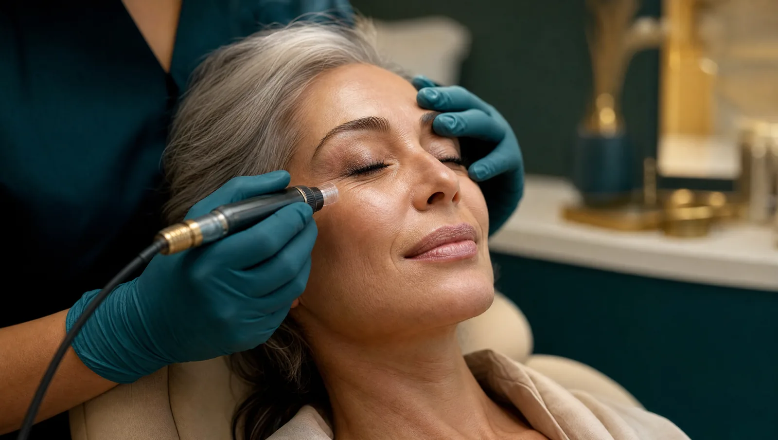 Microneedling pentru riduri și laxitate cutanată